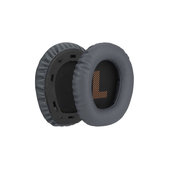 Perne de schimb pentru JBL Quantum 100, Spumă cu memorie + piele PU, Gri închis, 1 pereche