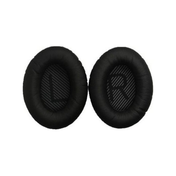 Perne de schimb pentru Bose QuietComfort 35, Spumă cu memorie + piele PU, Negru, 1 pereche