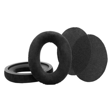Perne de schimb pentru pentru Sennheiser HD598, Spumă cu memorie + piele PU, Negru, Gel răcoritor, 1 pereche