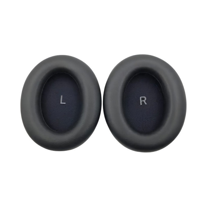 Perne de schimb pentru pentru Sennheiser Momentum 4.0, Spumă cu memorie + piele PU, Negru, 1 pereche