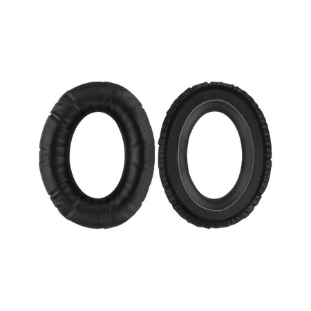 Perne de schimb pentru pentru Sennheiser HD650, Spumă cu memorie + piele PU, Negru, 1 pereche