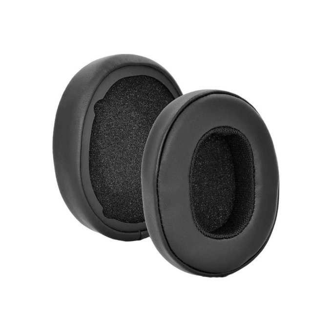 Perne de schimb pentru pentru Skullcandy Hesh 3.0, Crusher, Spumă cu memorie + piele PU, Negru, 1 pereche