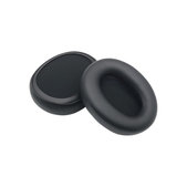Perne de schimb pentru Skullcandy Crusher ANC 2, Spumă cu memorie + piele PU, Negru, 1 pereche