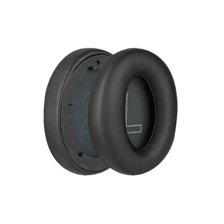 Perne de schimb pentru pentru Anker Soundcore Life Q20, Spumă cu memorie + piele PU, Negru, 1 pereche