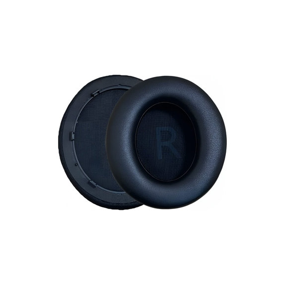 Perne de schimb pentru Anker Soundcore Life Q45, Spumă cu memorie + piele PU, Negru, 1 pereche
