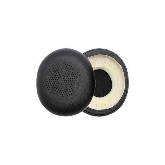 Perne de schimb pentru Jabra Evolve2 65UC, Elite 45H, Spumă cu memorie + piele PU, Negru, 1 pereche