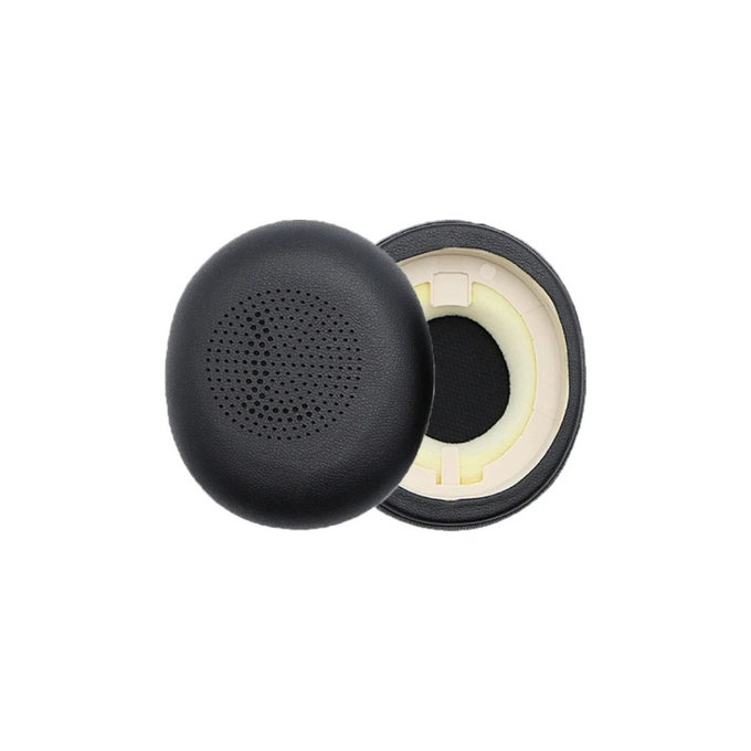 Perne de schimb pentru pentru Jabra Evolve 2 65UC, Elite 45H, Spumă cu memorie + piele PU, Negru, 1 pereche