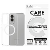 Caz Urban Combat cu QI alb pentru Samsung Galaxy S25 Edge, Transparent, PanzerGlass