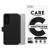 Caz Wallet Tango Two-In-One cu QI pentru Samsung Galaxy S25 Edge, Negru, PanzerGlass