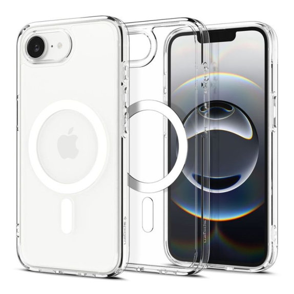 Spigen - Carcasă Ultra Hybrid cu MagSafe pentru iPhone 16e, albă