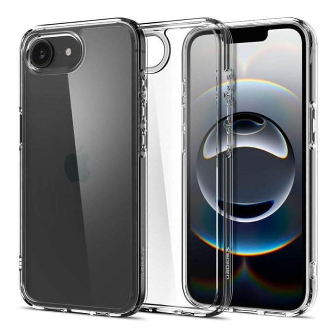 Spigen - Carcasă Ultra Hybrid pentru iPhone 16e, Crystal Clear