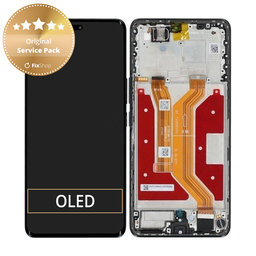 Honor Magic7 Lite - Ecran LCD + Sticlă Tactilă + Ramă (Titanium Black) - 0235AMMM Genuine Service Pack