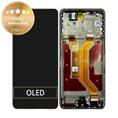 Honor Magic7 Lite - Ecran LCD + Sticlă Tactilă + Ramă (Jade Cyan) - 0235AMMN Genuine Service Pack