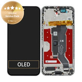 Honor 400 - Ecran LCD + Sticlă Tactilă + Ramă (Meteor Silver) - 0235APNS Genuine Service Pack