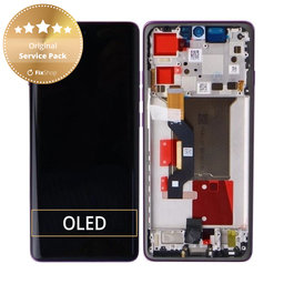 Motorola Edge 60 Pro - Ecran LCD + Sticlă Tactilă + Ramă (Sparkling Grape) - 5D68C30047 Genuine Service Pack