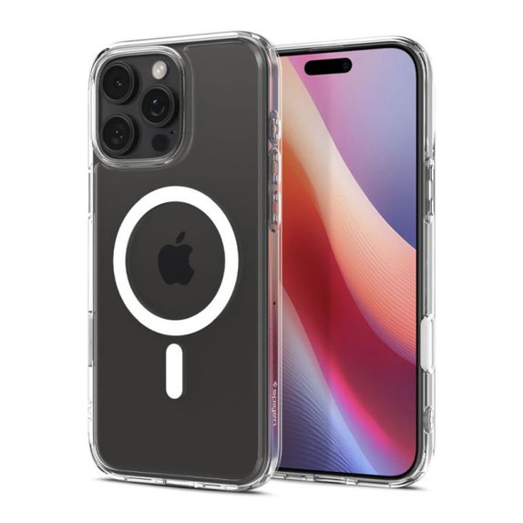 Spigen - Carcasă Ultra Hybrid "T" cu MagSafe pentru iPhone 16 Pro Max, albă