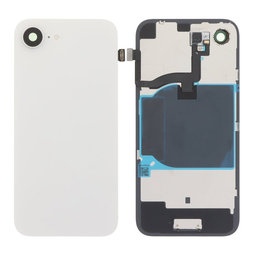 Apple iPhone 16e - Sticlă pentru carcasa din spate + Sticlă cameră + Placă metalică + Magneți MagSafe (White)