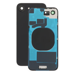 Apple iPhone 16e - Sticlă pentru carcasa din spate + Sticlă cameră (Black)