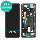 Motorola Edge 50 Ultra - Ecran LCD + Sticlă Tactilă + Ramă (Forest Grey) OLED