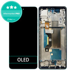 Motorola Edge 60 Fusion - Ecran LCD + Sticlă Tactilă + Ramă (Amazonite) OLED