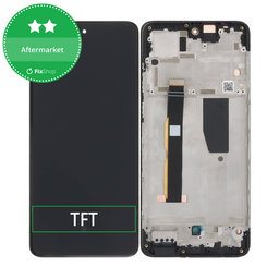 Motorola Moto G84 XT2347 - Ecran LCD + Sticlă Tactilă + Ramă (Black) TFT