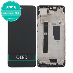 Motorola Moto G84 XT2347 - Ecran LCD + Sticlă Tactilă + Ramă (Black) OLED