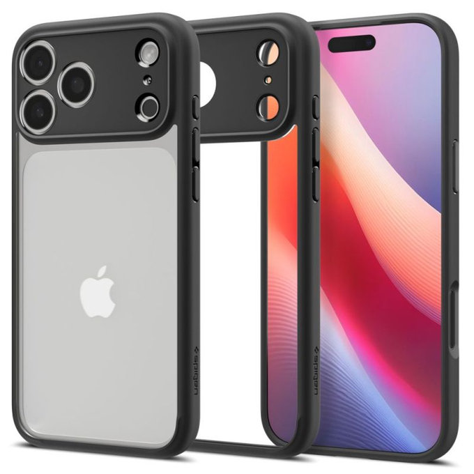 Spigen - Ultra Hybrid husă pentru iPhone 17 Pro, Matte Black