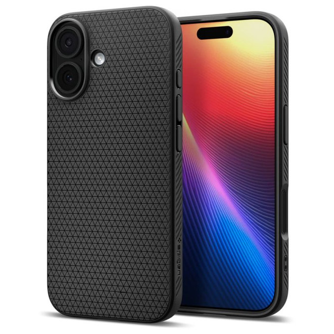 Spigen - Liquid Air husă pentru iPhone 17, Matte Black
