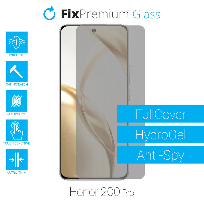 FixPremium HydroGel Anti-Spy - Folie protectoare pentru Honor 200 Pro