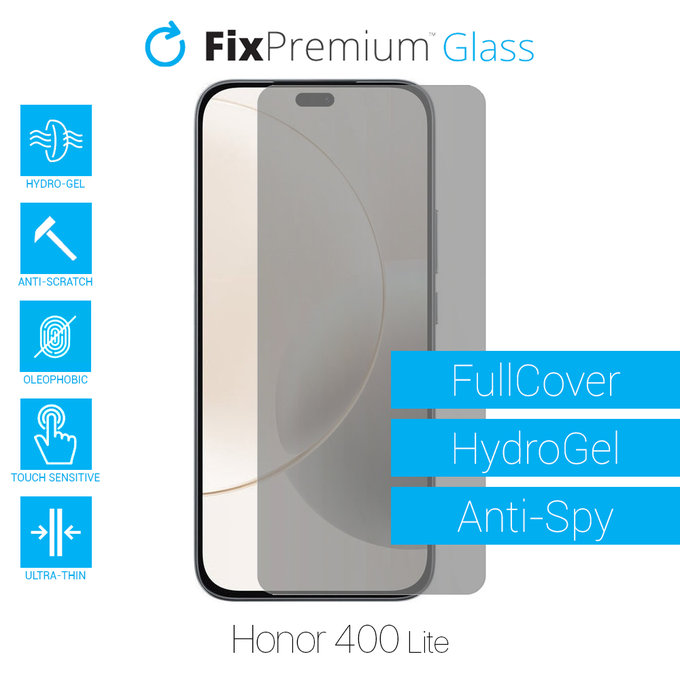 FixPremium HydroGel Anti-Spy - Folie protectoare pentru Honor 400 Lite