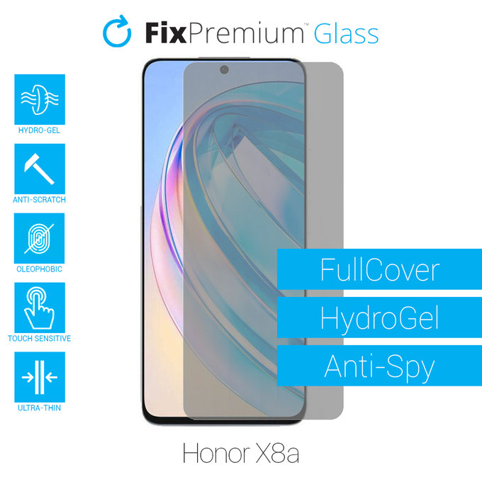 FixPremium HydroGel Anti-Spy - Folie protectoare pentru Honor X8a