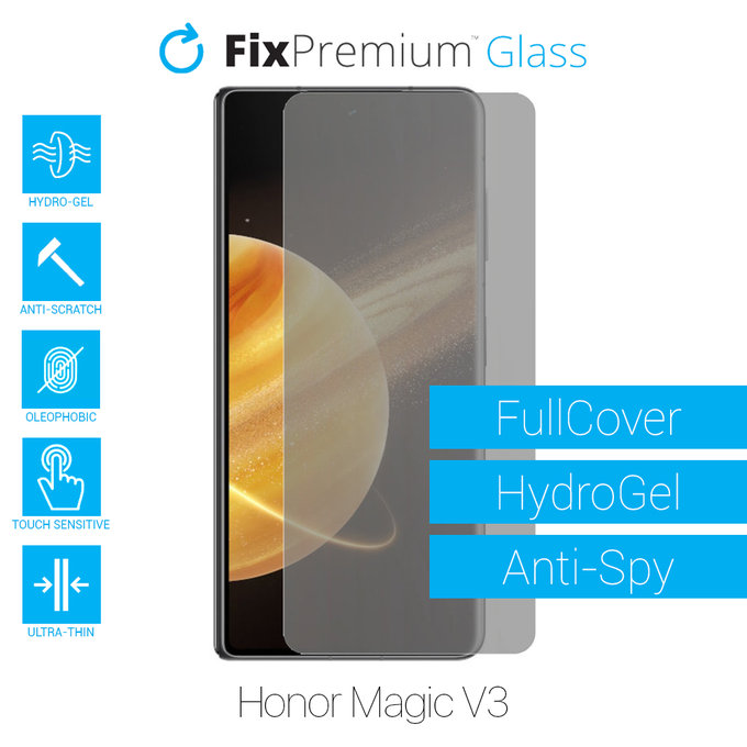 FixPremium HydroGel Anti-Spy - Folie protectoare pentru Honor Magic V3