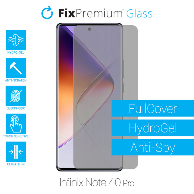 FixPremium HydroGel Anti-Spy - Folie protectoare pentru Infinix Note 40 Pro