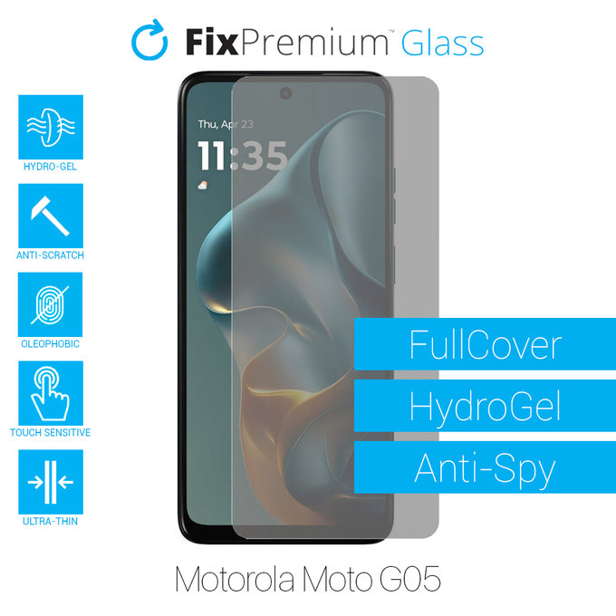 FixPremium HydroGel Anti-Spy - Folie protectoare pentru Motorola Moto G05