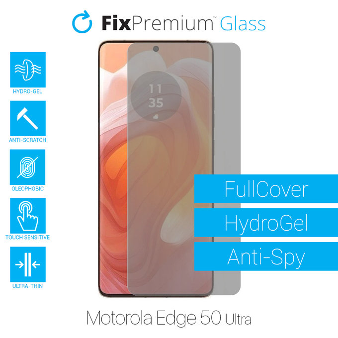 FixPremium HydroGel Anti-Spy - Folie protectoare pentru Motorola Edge 50 Ultra