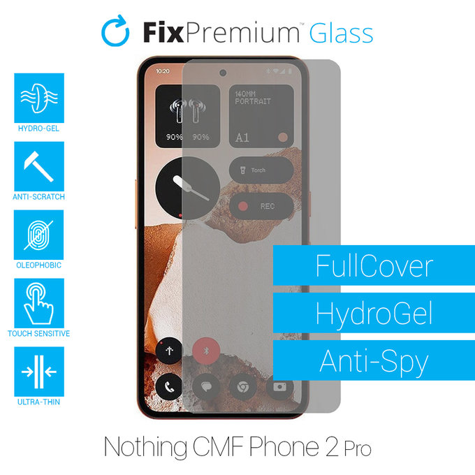 FixPremium HydroGel Anti-Spy - Folie protectoare pentru Nothing CMF Phone 2 Pro
