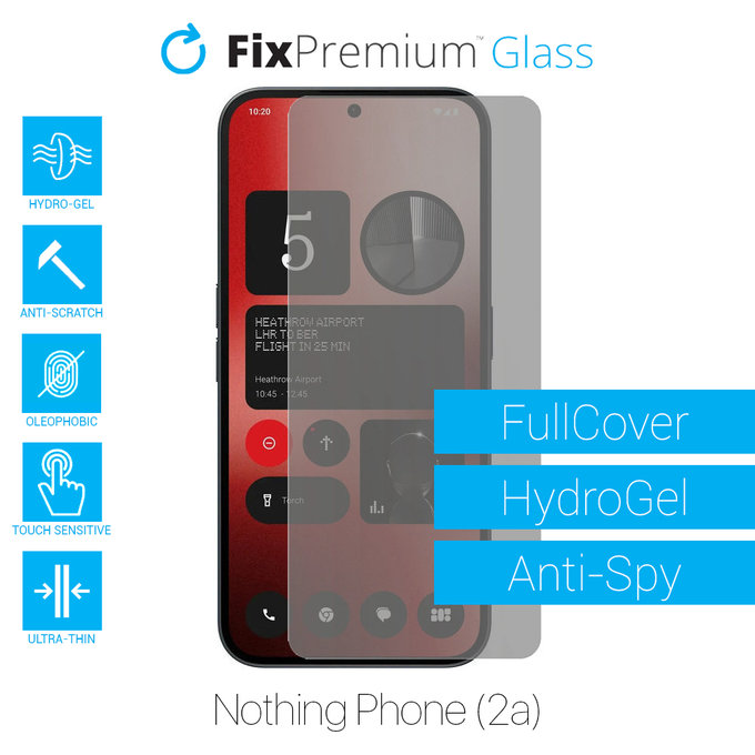 FixPremium HydroGel Anti-Spy - Folie protectoare pentru Nothing Phone (2a)