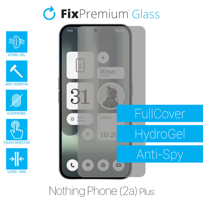 FixPremium HydroGel Anti-Spy - Folie protectoare pentru Nothing Phone (2a) Plus
