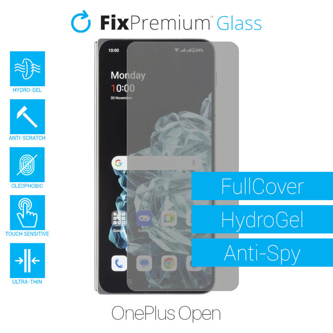 FixPremium HydroGel Anti-Spy - Folie protectoare pentru OnePlus Open