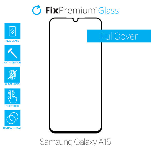 FixPremium FullCover Glass - Geam securizat pentru Samsung Galaxy A15
