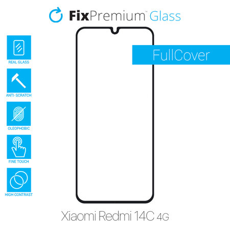 FixPremium FullCover Glass - Geam securizat pentru Xiaomi Redmi 14C 4G