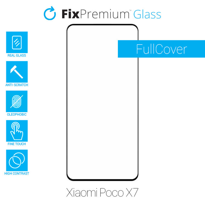 FixPremium FullCover Glass - Geam securizat pentru Xiaomi Poco X7