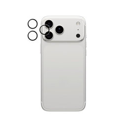 PanzerGlass - Capac de protecție a obiectivul camerei Hoops pentru iPhone 16 Pro, 16 Pro Max, 17 Pro, 17 Pro Max, transparent