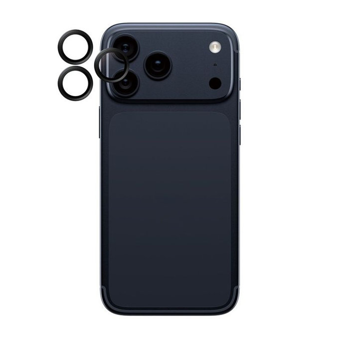 PanzerGlass - Protecție lentilă Hoops pentru iPhone 17 Pro Max/17 Pro/16 Pro Max/16 Pro, negru