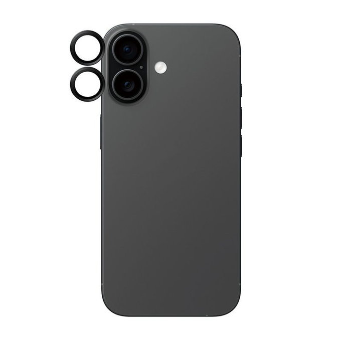 PanzerGlass - Protecție lentilă Hoops pentru iPhone 17/16 Plus/16, negru