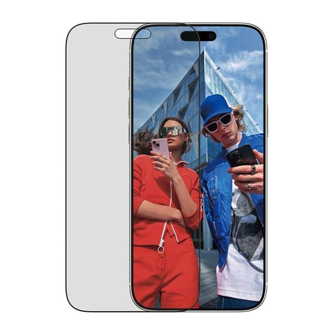 PanzerGlass - Sticlă UWF 2-Way Privacy cu aplicator pentru iPhone 17 Pro Max, negru