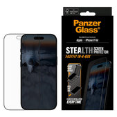 Sticlă securizată UWF Stealth cu Fastfit pentru iPhone Air, Negru, PanzerGlass