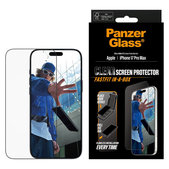 Sticlă securizată UWF cu Fastfit pentru iPhone 17 Pro Max, Negru, PanzerGlass