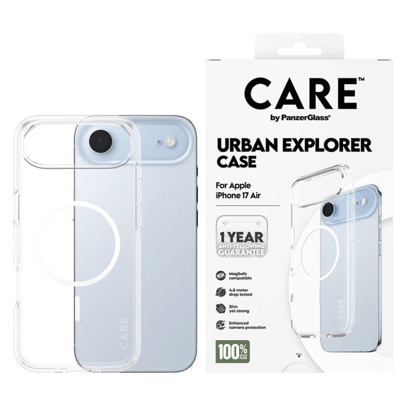 Husă Urban Explorer cu MagSafe pentru iPhone Air, Alb, CARE