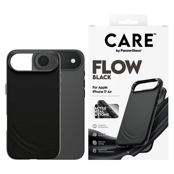 Husă FLOW cu MagSafe pentru iPhone Air, Negru, CARE